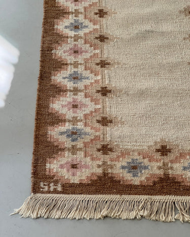 Beige flatweave runner - NEROLI