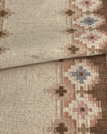 Beige flatweave runner - NEROLI
