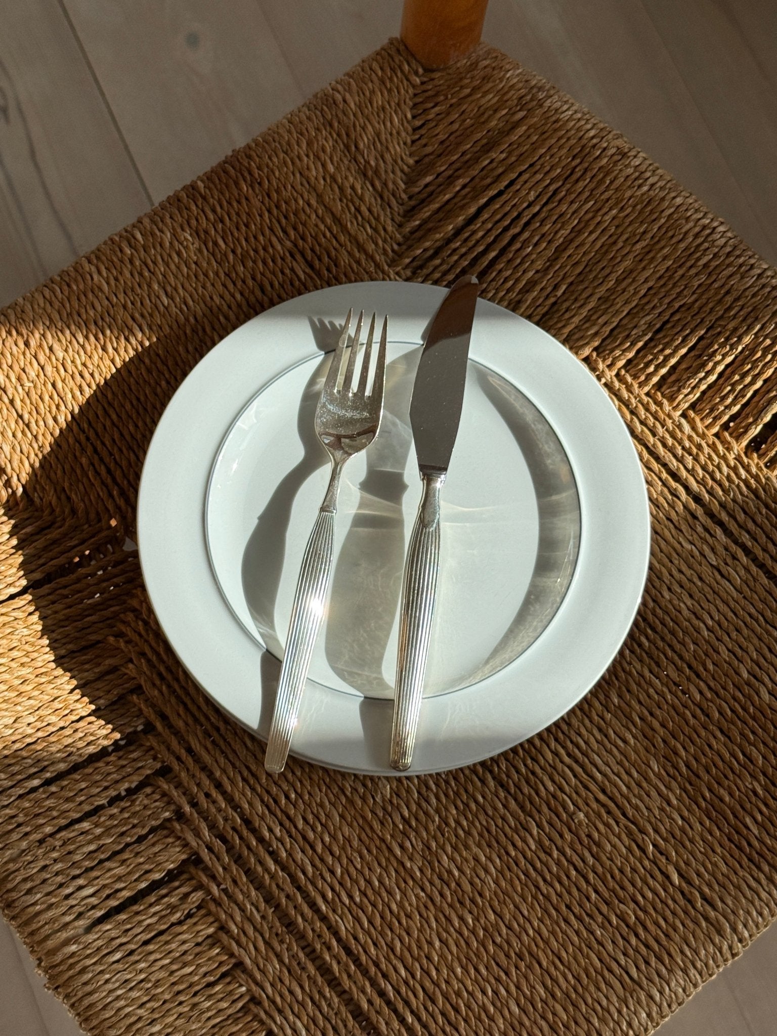 Blåkant dinner plates (4 pcs) - NEROLI
