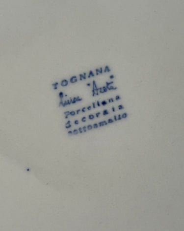 Blue bistro dinner plates (6 pcs) - NEROLI