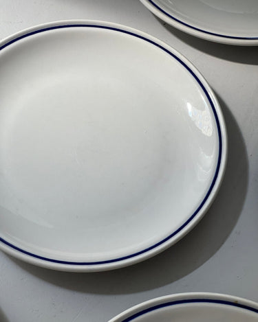 Blue bistro dinner plates (6 pcs) - NEROLI