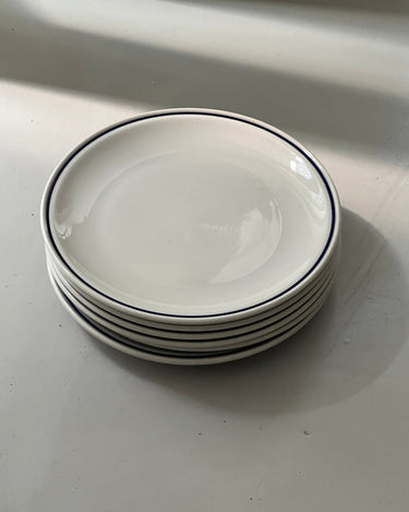 Blue bistro dinner plates (6 pcs) - NEROLI