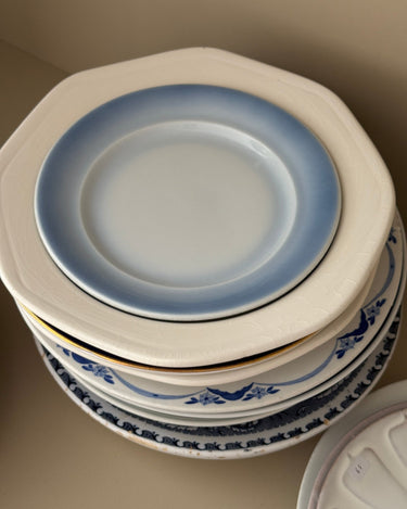 Blue cake plates - NEROLI
