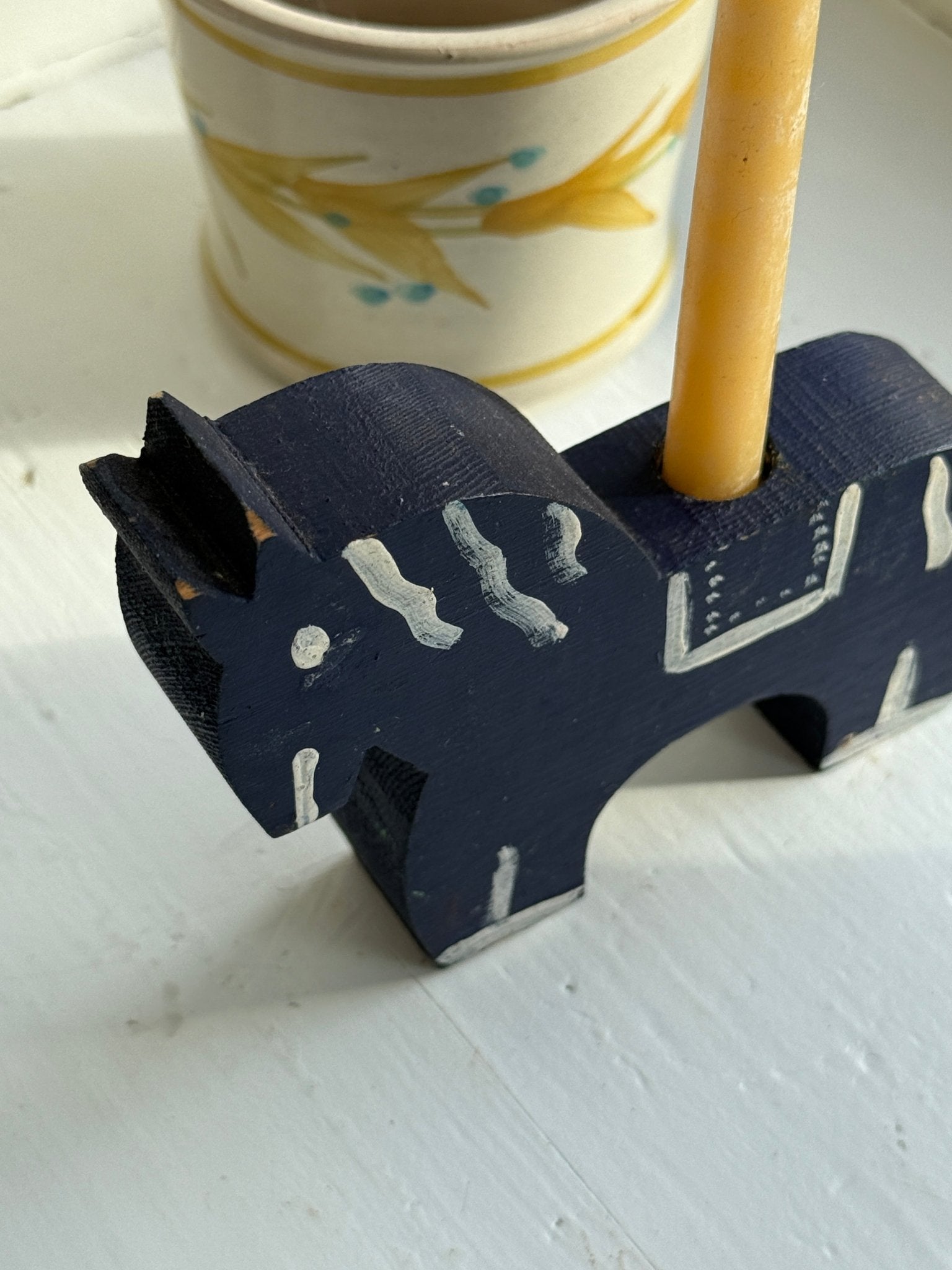 Blue candleholder - NEROLI