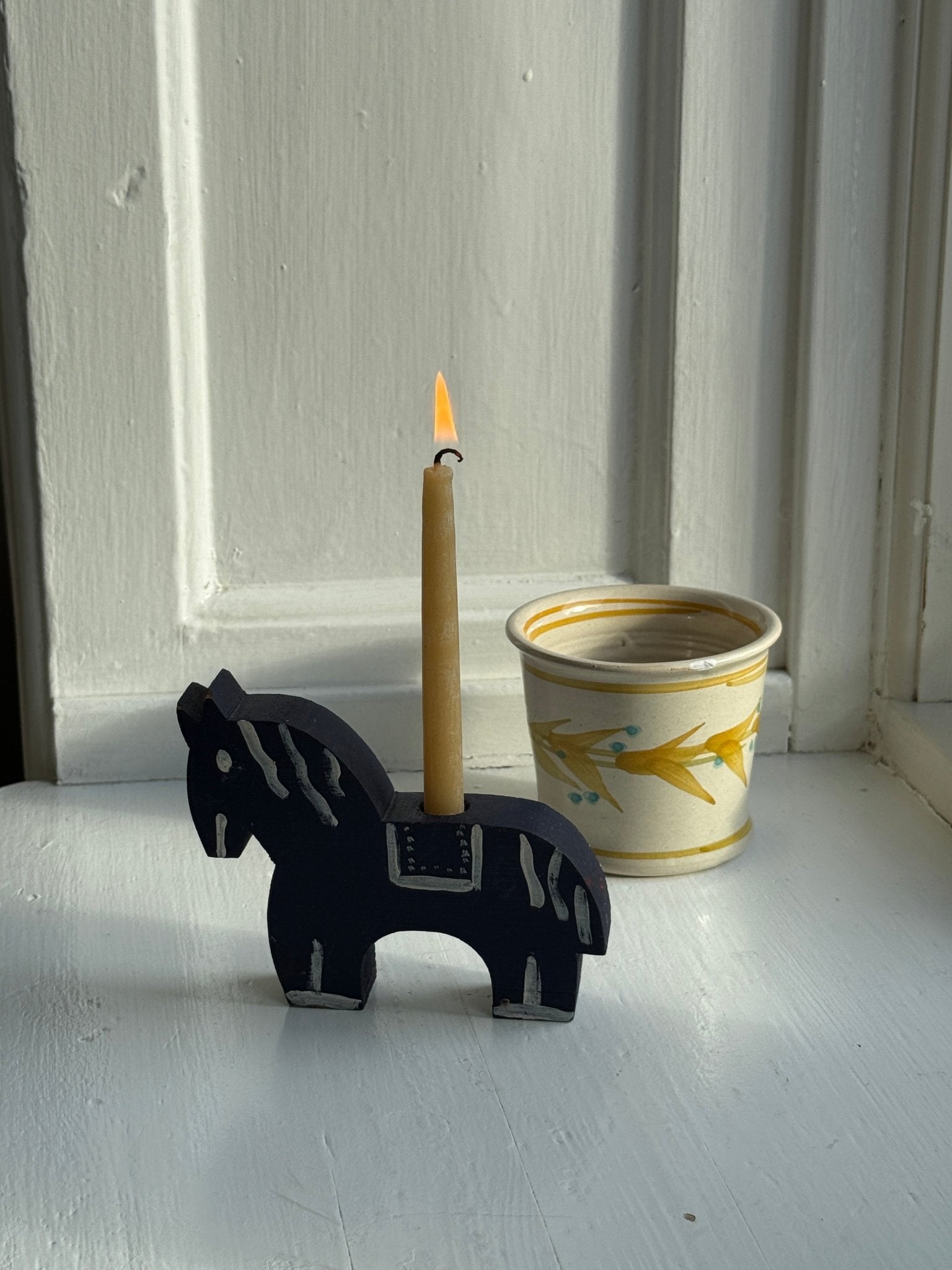 Blue candleholder - NEROLI