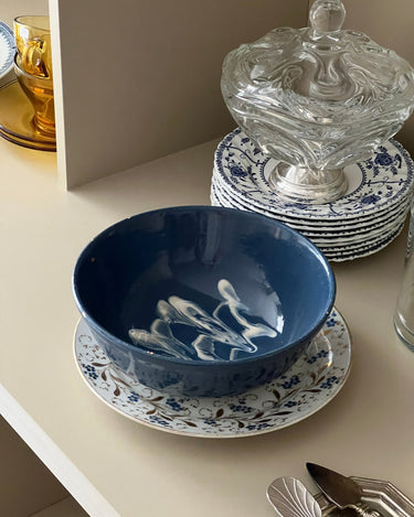 Blue ceramic bowl - NEROLI