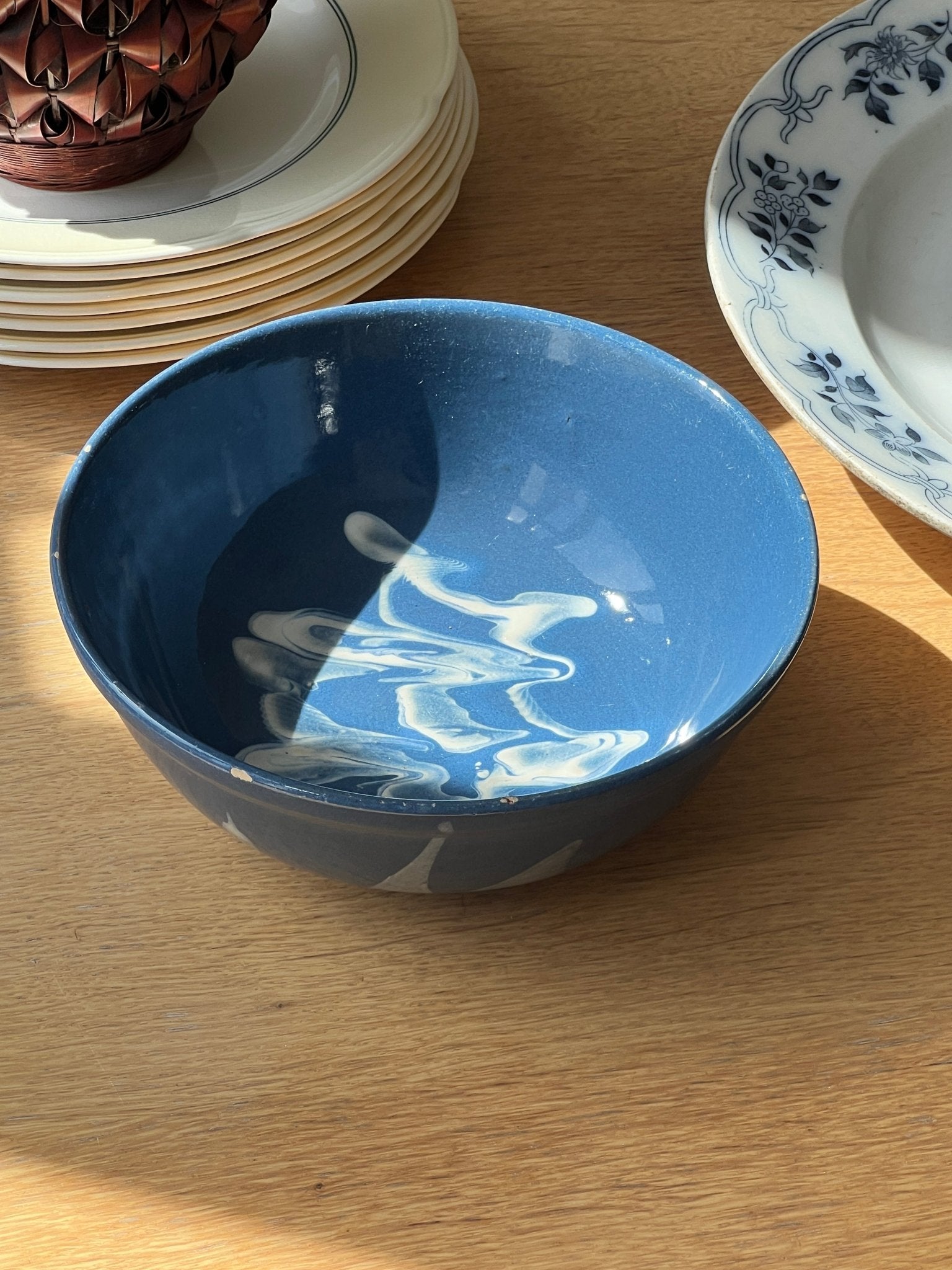 Blue ceramic bowl - NEROLI