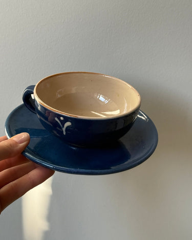 Blue ceramic cups (9 sets) - NEROLI