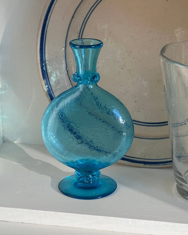 Blue craquelé vase - NEROLI