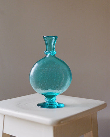 Blue craquelé vase - NEROLI