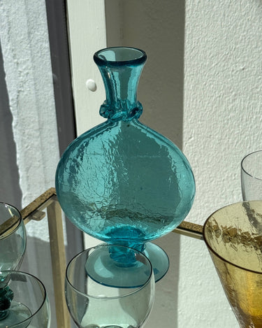 Blue craquelé vase - NEROLI
