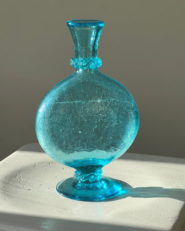 Blue craquelé vase - NEROLI