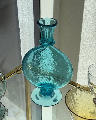 Blue craquelé vase - NEROLI