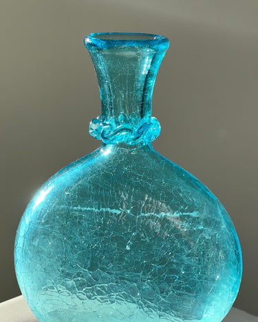 Blue craquelé vase - NEROLI