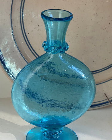 Blue craquelé vase - NEROLI