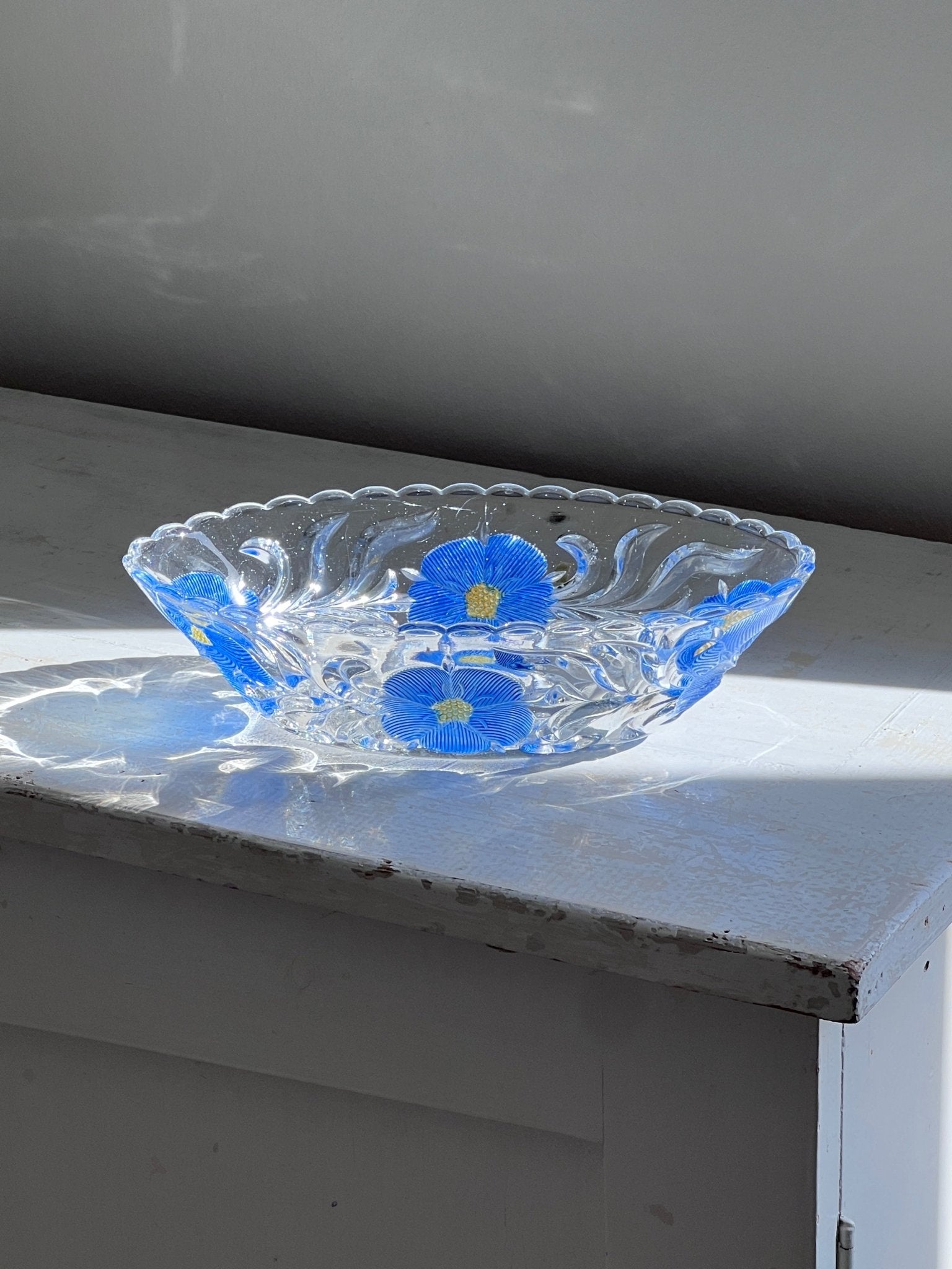 Blue crystal bowl - NEROLI