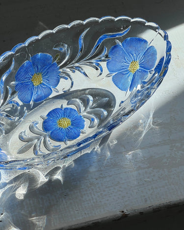 Blue crystal bowl - NEROLI