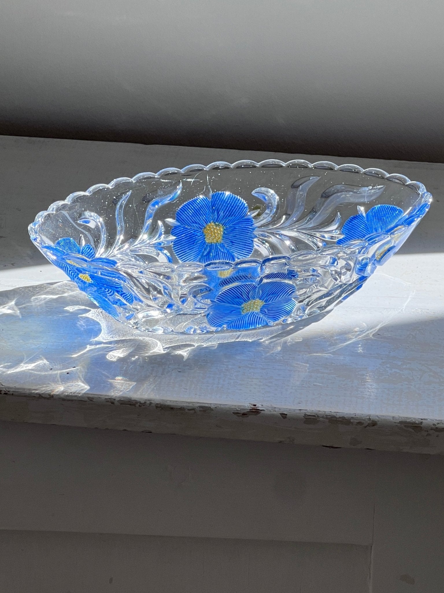 Blue crystal bowl - NEROLI