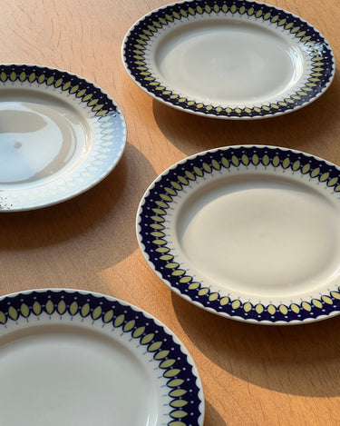 Blue dinner plates (4 pcs) - NEROLI