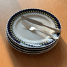 Blue dinner plates (4 pcs) - NEROLI