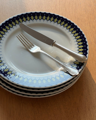 Blue dinner plates (4 pcs) - NEROLI