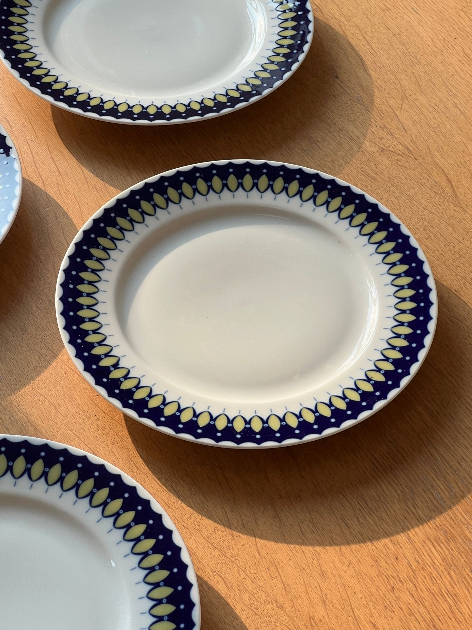 Blue dinner plates (4 pcs) - NEROLI