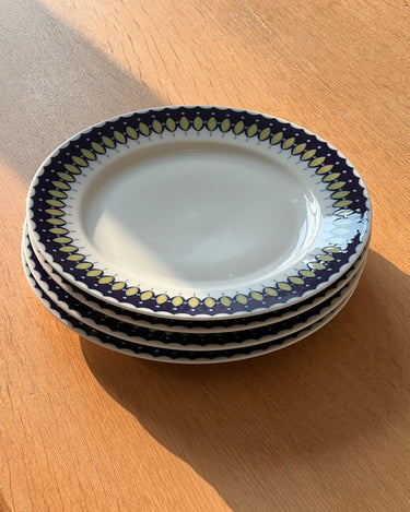 Blue dinner plates (4 pcs) - NEROLI