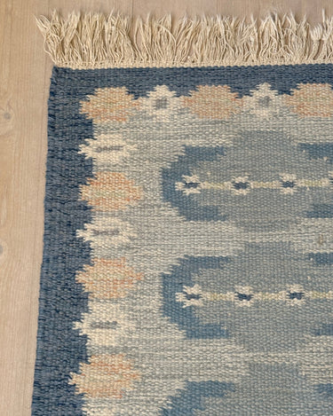 Blue flatweave rug - NEROLI