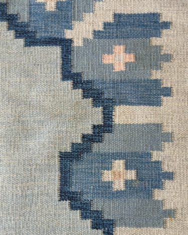 Blue flatweave rug - NEROLI