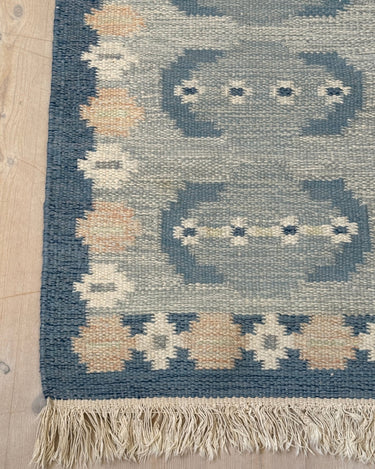 Blue flatweave rug - NEROLI