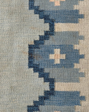 Blue flatweave rug - NEROLI
