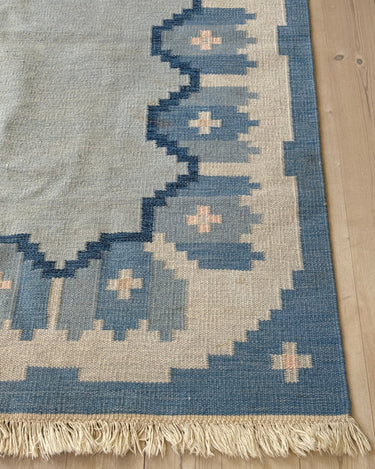 Blue flatweave rug - NEROLI