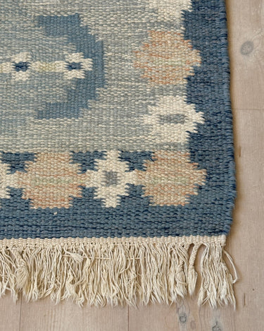 Blue flatweave rug - NEROLI