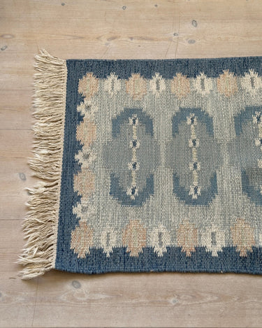 Blue flatweave rug - NEROLI
