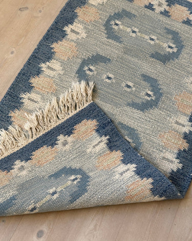 Blue flatweave rug - NEROLI