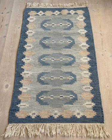 Blue flatweave rug - NEROLI