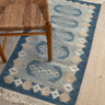 Blue flatweave rug - NEROLI