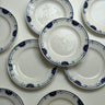 Blue floral cake plates (10 pcs) - NEROLI