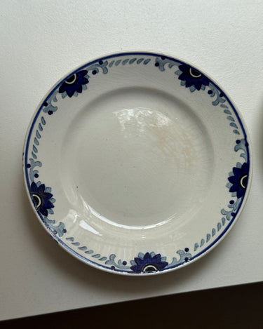 Blue floral cake plates (10 pcs) - NEROLI