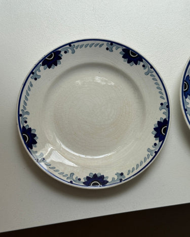 Blue floral cake plates (10 pcs) - NEROLI
