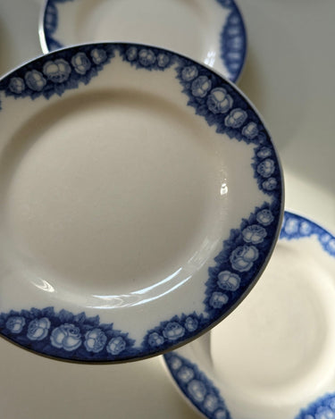 Blue floral cake plates (8 pcs) - NEROLI