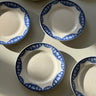 Blue floral cake plates (8 pcs) - NEROLI