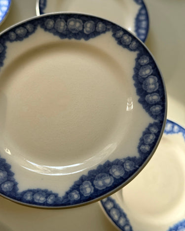 Blue floral cake plates (8 pcs) - NEROLI