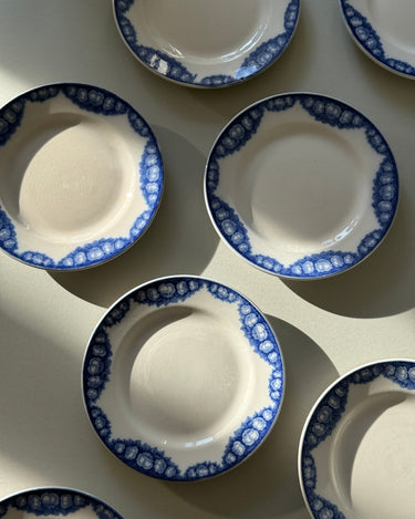 Blue floral cake plates (8 pcs) - NEROLI