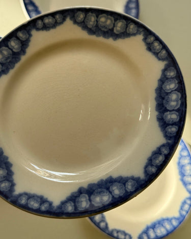 Blue floral cake plates (8 pcs) - NEROLI