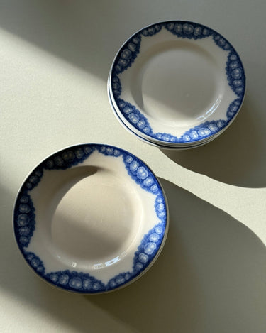 Blue floral cake plates (8 pcs) - NEROLI