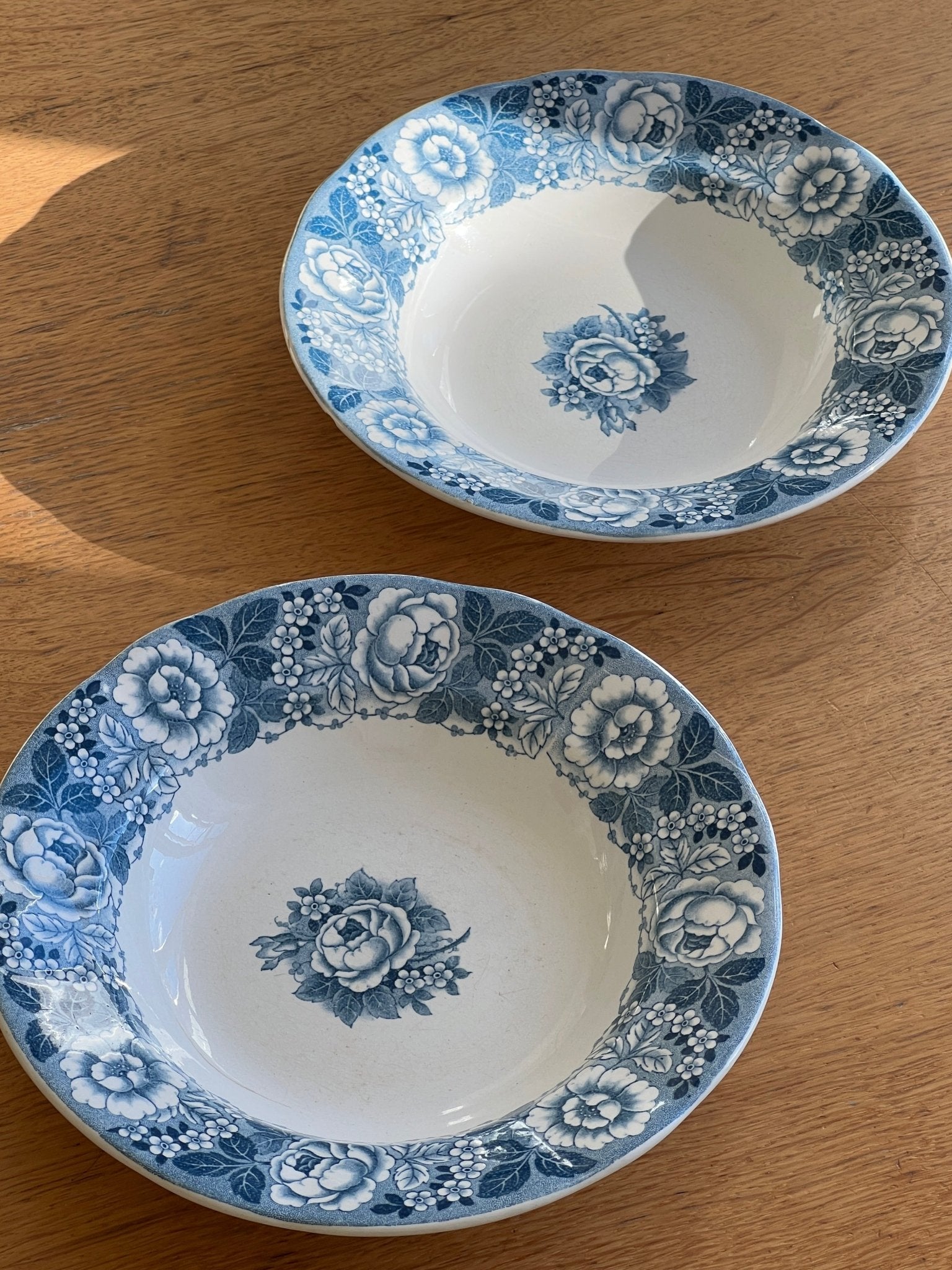 Blue floral cereal bowls - NEROLI