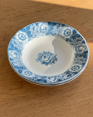 Blue floral cereal bowls - NEROLI