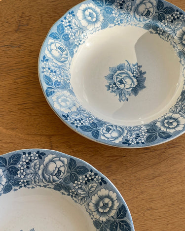 Blue floral cereal bowls - NEROLI