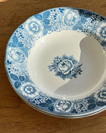 Blue floral cereal bowls - NEROLI